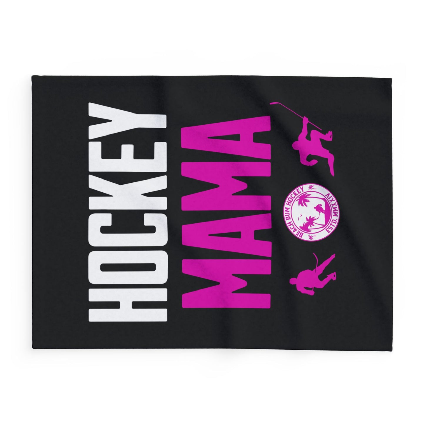Beach Bum Hockey Mama Fleece Blanket