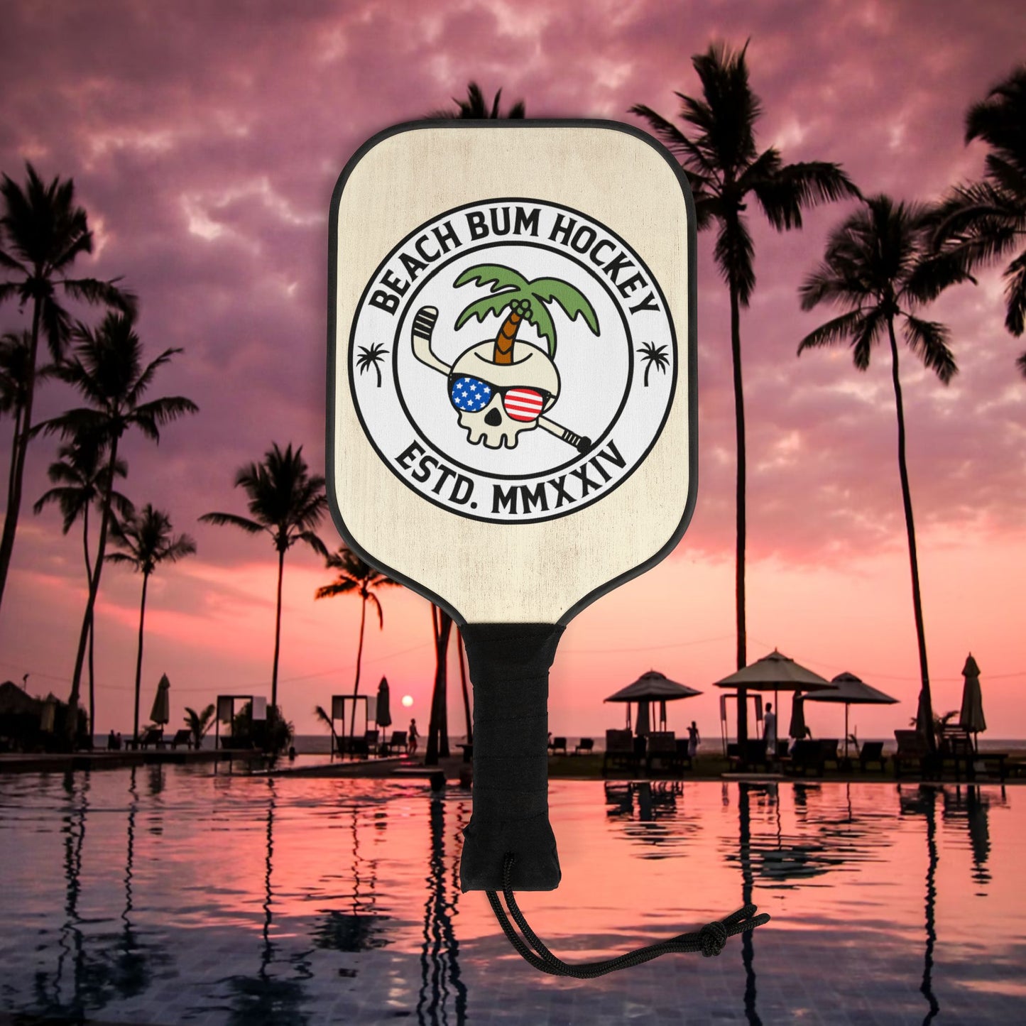 Beach Bum Pickleball Set - Fun Paddle Kit for Beach Lovers, Summer Sports, Family Activities, Gifts for Players, Outdoor Games