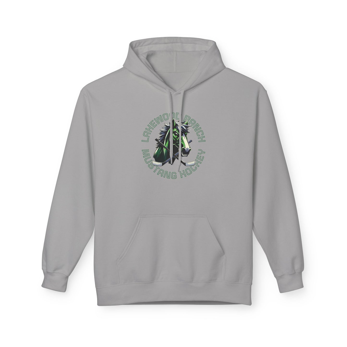Mustangs Hockey Unisex Midweight Softstyle Fleece Hoodie, Personalization available