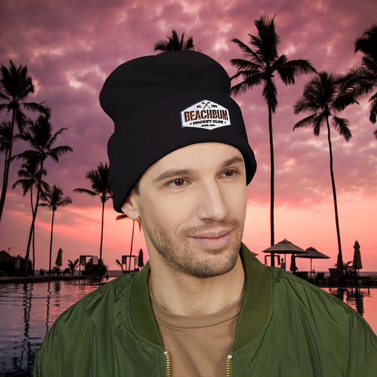 Beach Bum Hockey Beanie to cover your flow and keep you warm at the barn!