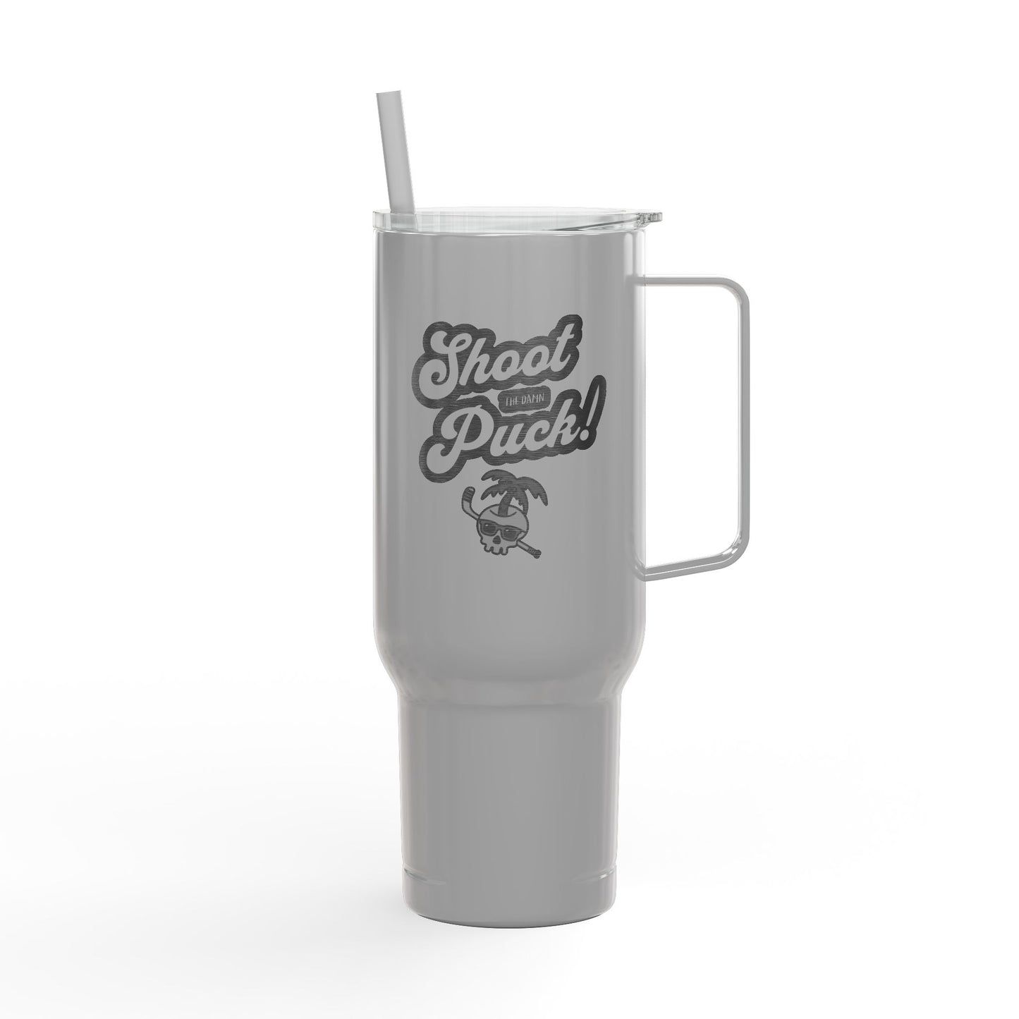 Shoot the Puck! Engraved 40oz Beach Tumbler
