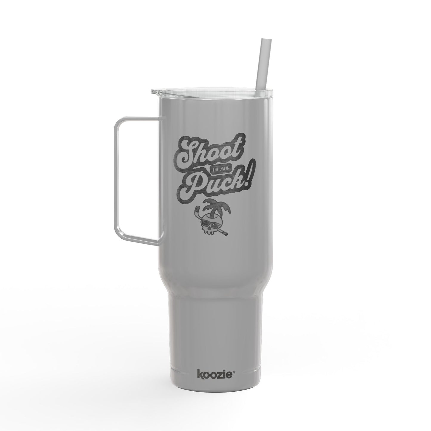 Shoot the Puck! Engraved 40oz Beach Tumbler