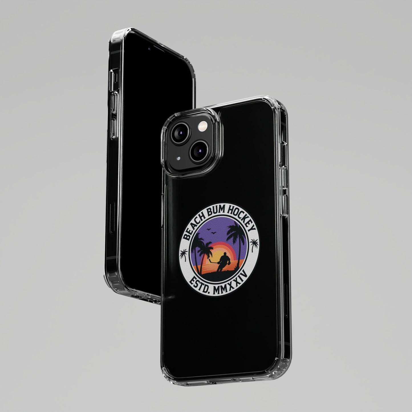 Beach Bum Hockey Clear Phone Cases