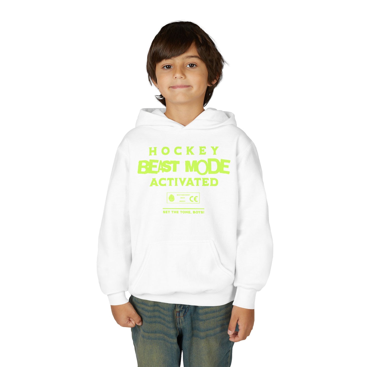 Beast Mode Activated, Youth Heavy Blend Hooded Sweatshirt