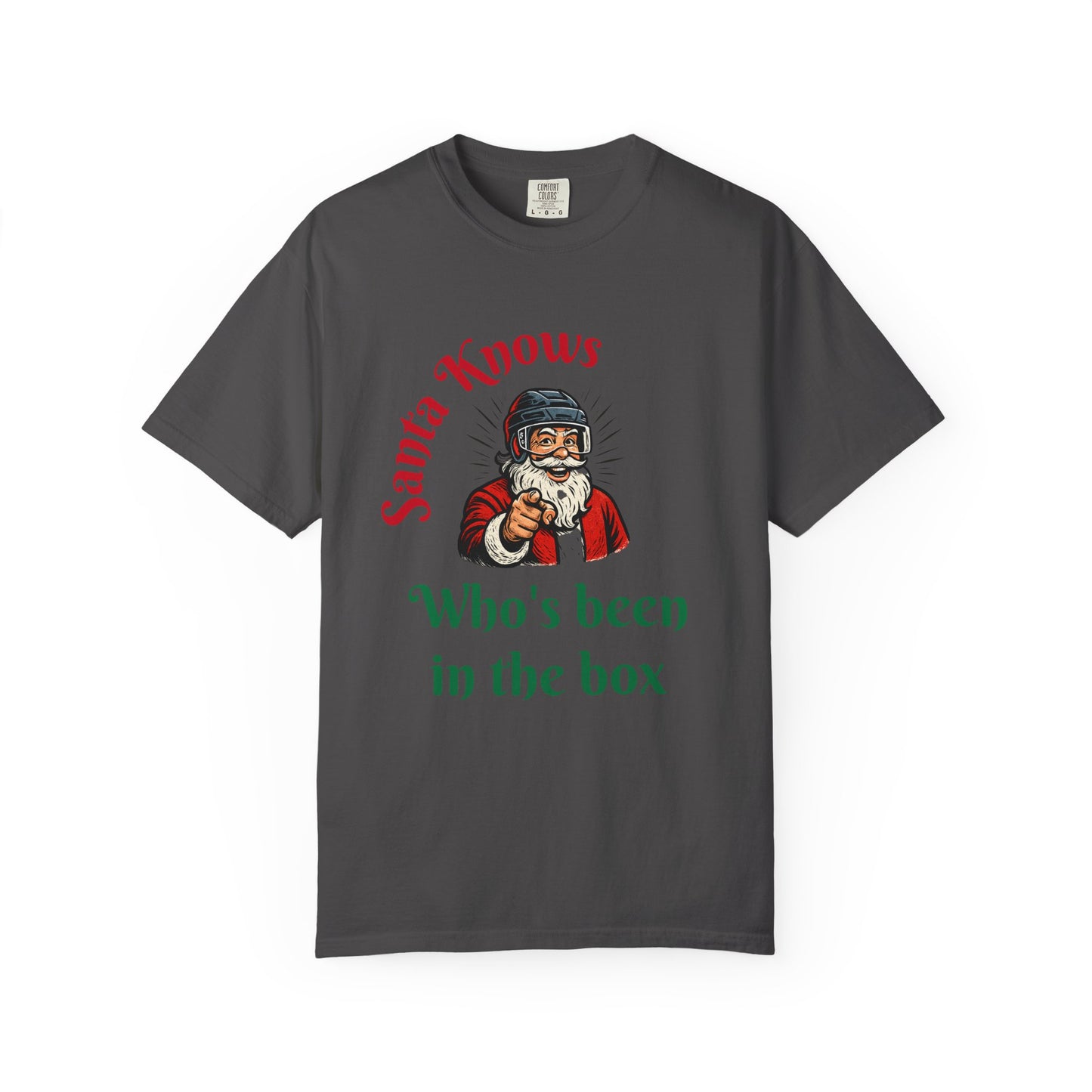 Santa Knows Unisex Garment-Dyed T-shirt