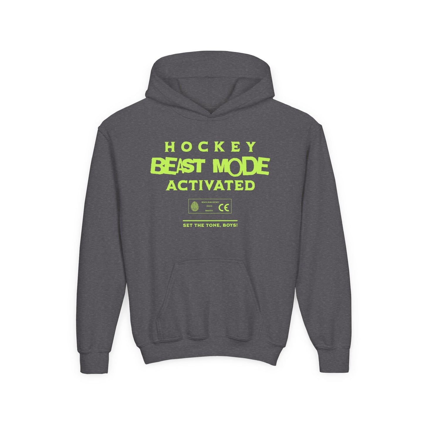 Beast Mode Activated, Youth Heavy Blend Hooded Sweatshirt