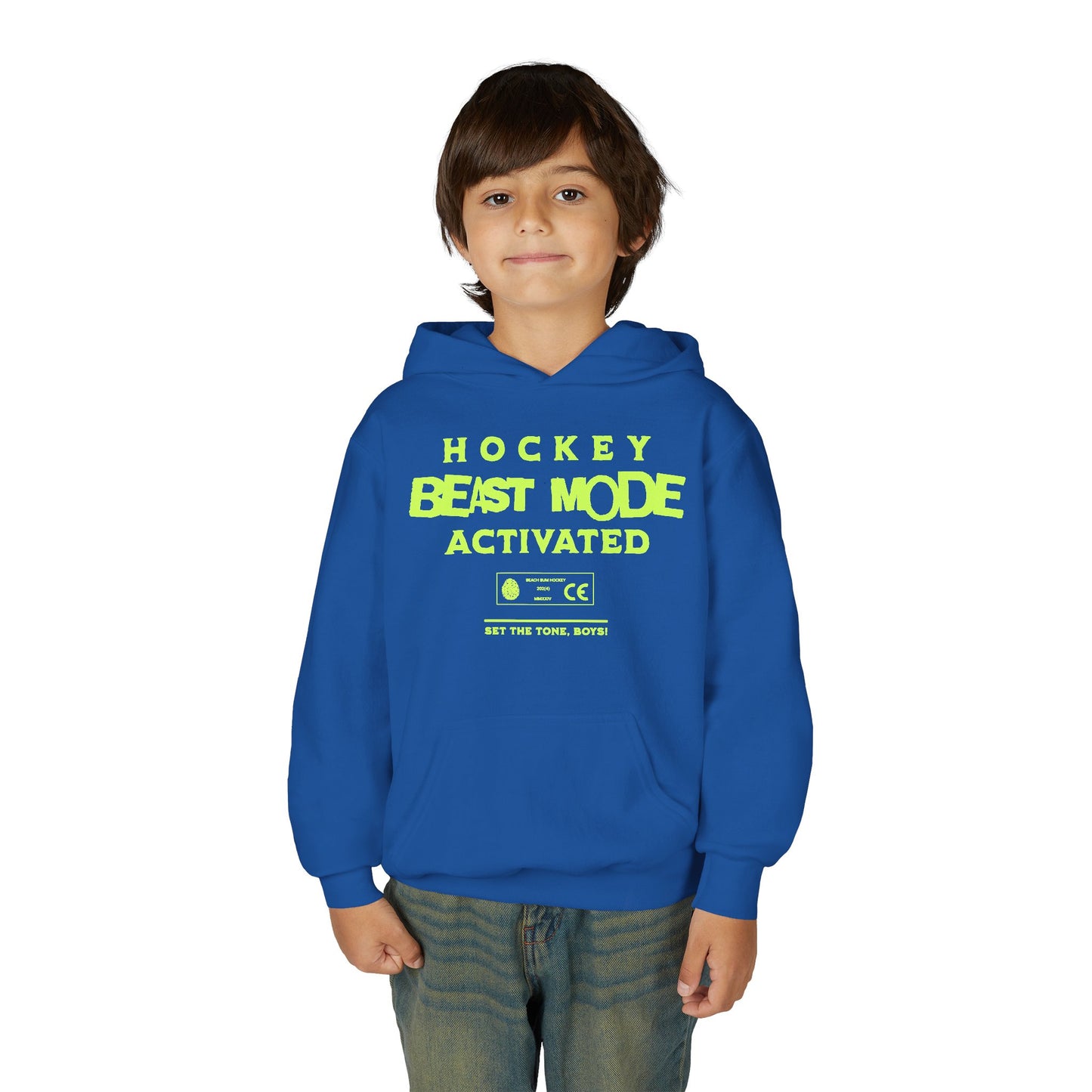 Beast Mode Activated, Youth Heavy Blend Hooded Sweatshirt