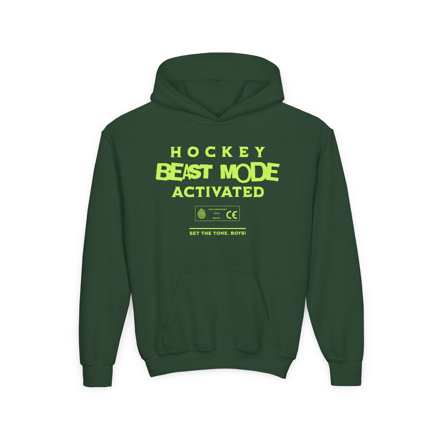 Beast Mode Activated, Youth Heavy Blend Hooded Sweatshirt