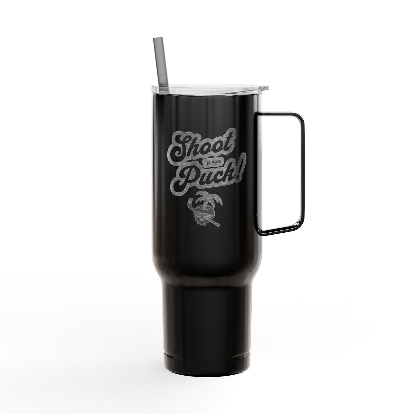Shoot the Puck! Engraved 40oz Beach Tumbler