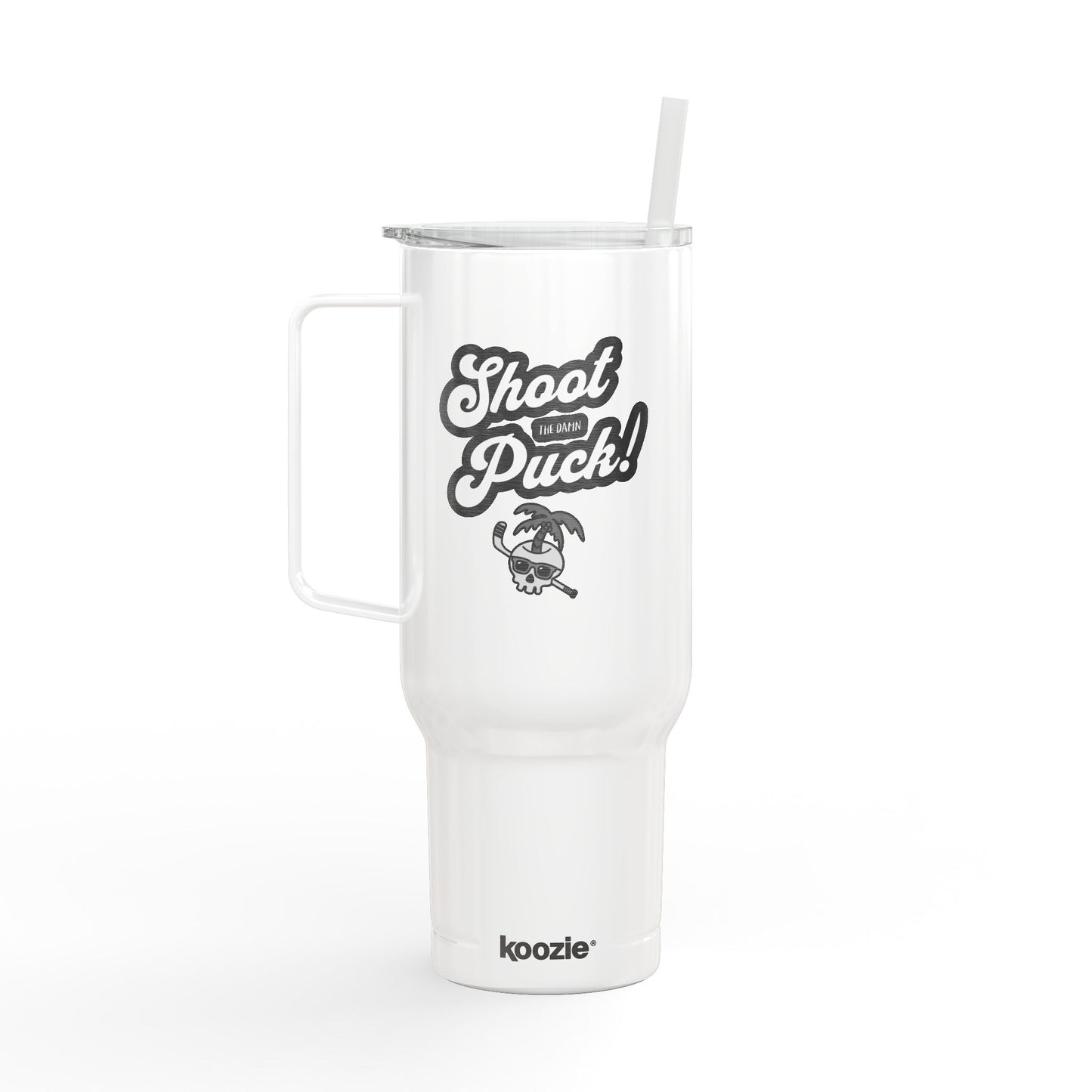Shoot the Puck! Engraved 40oz Beach Tumbler