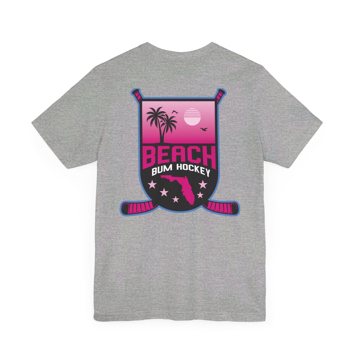 BEACH BUM HOCKEY - Classic Logo Front/Back Unisex Short Sleeve Tee