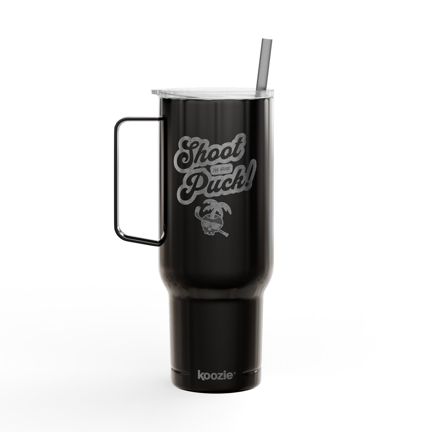 Shoot the Puck! Engraved 40oz Beach Tumbler