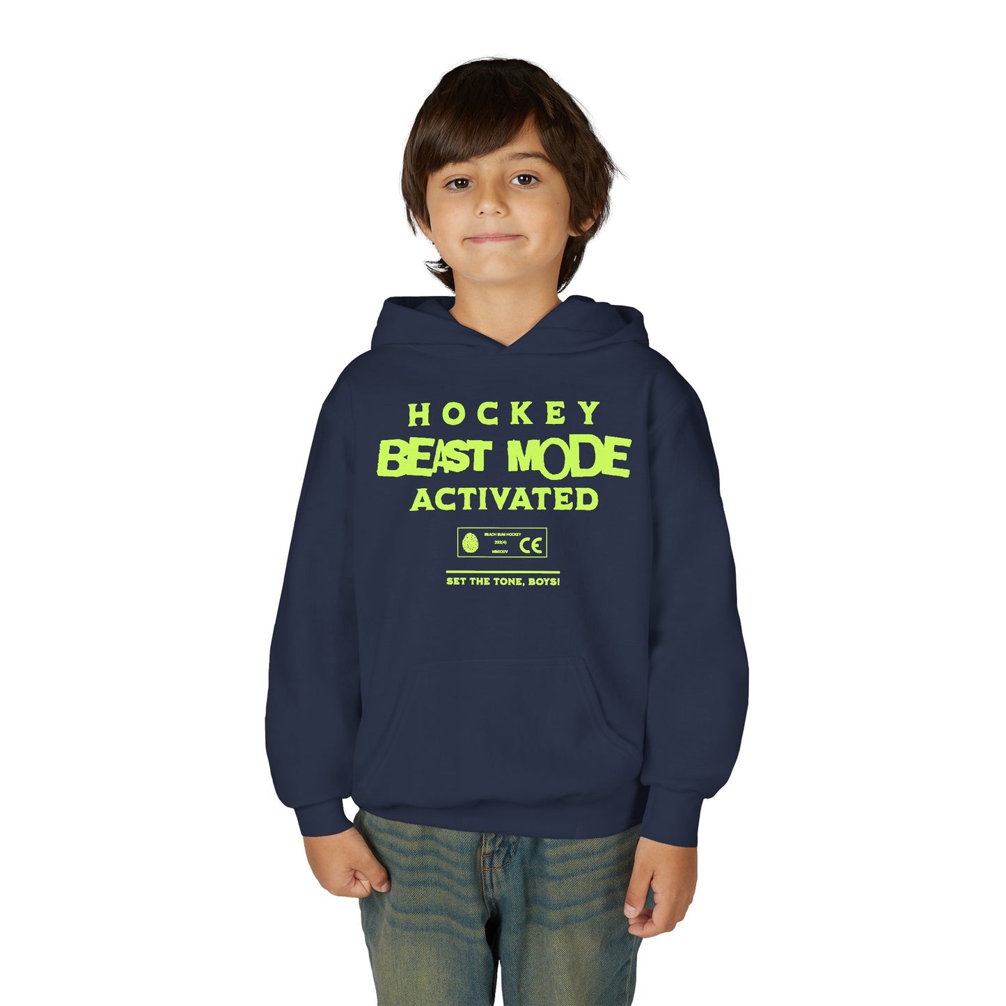 Beast Mode Activated, Youth Heavy Blend Hooded Sweatshirt