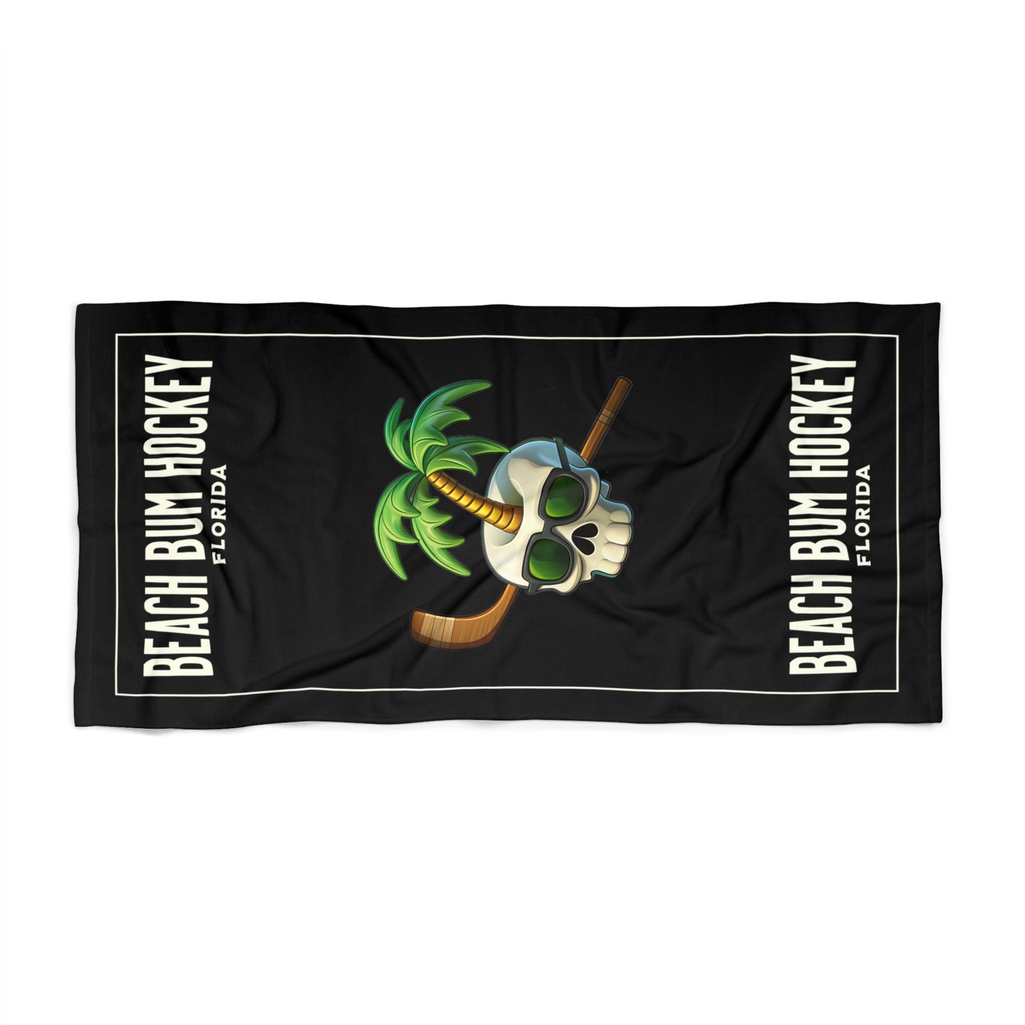 Beach Bum Hockey Beach Towel