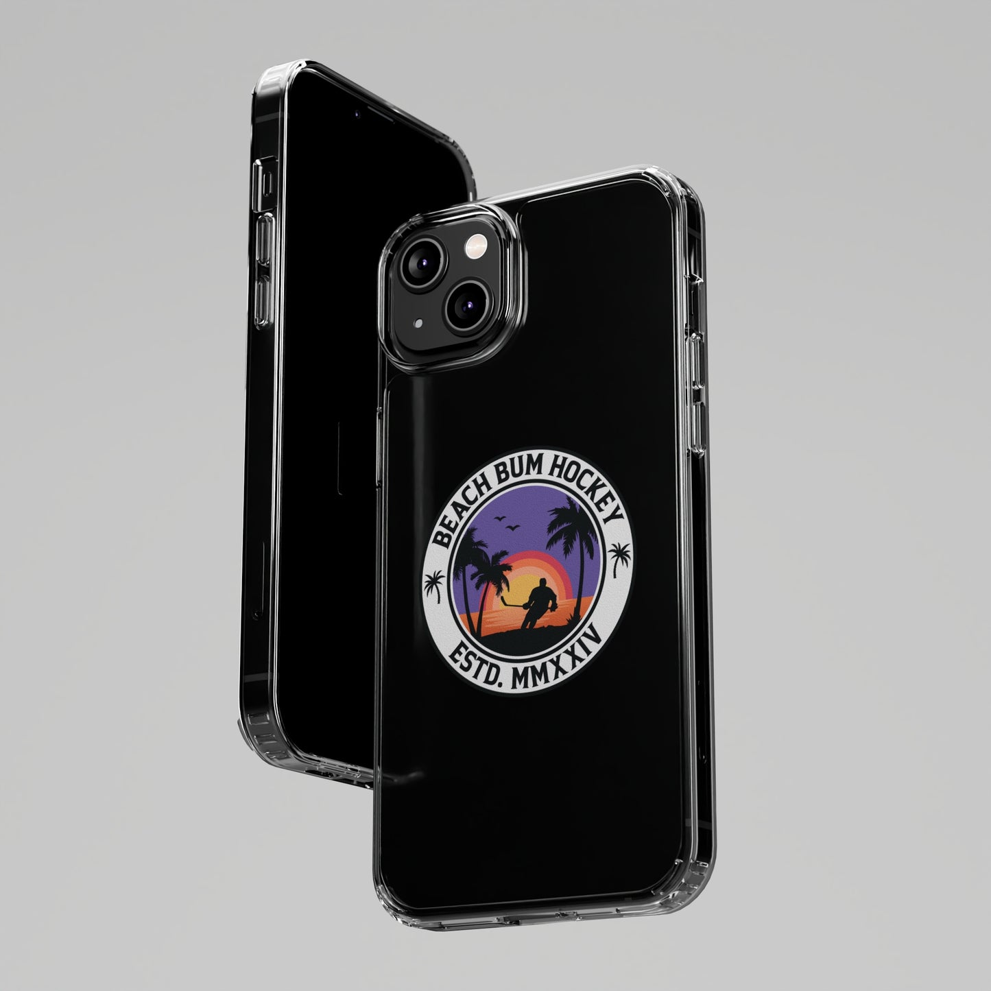 Beach Bum Hockey Clear Phone Cases