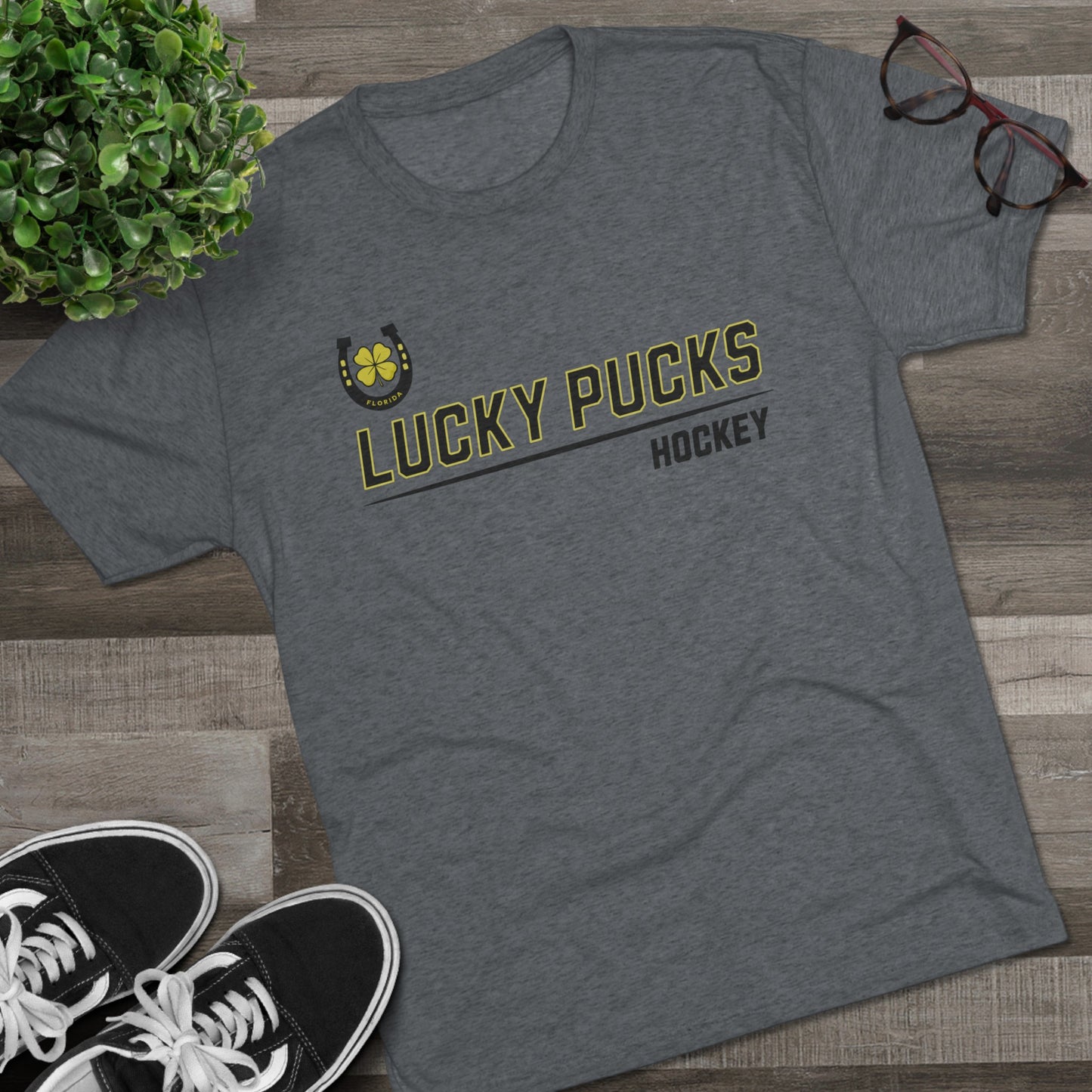 Lucky Pucks Hockey Tee