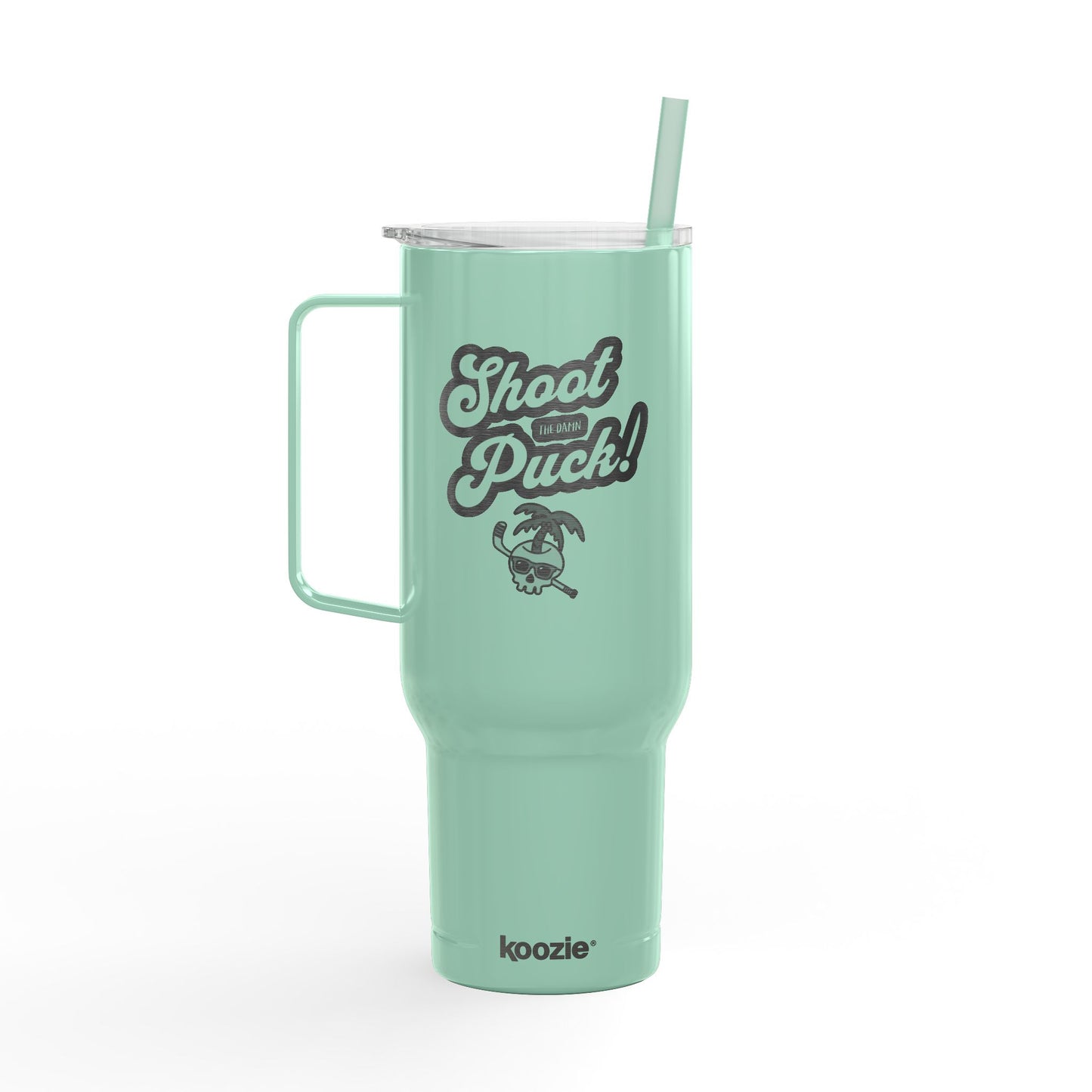 Shoot the Puck! Engraved 40oz Beach Tumbler