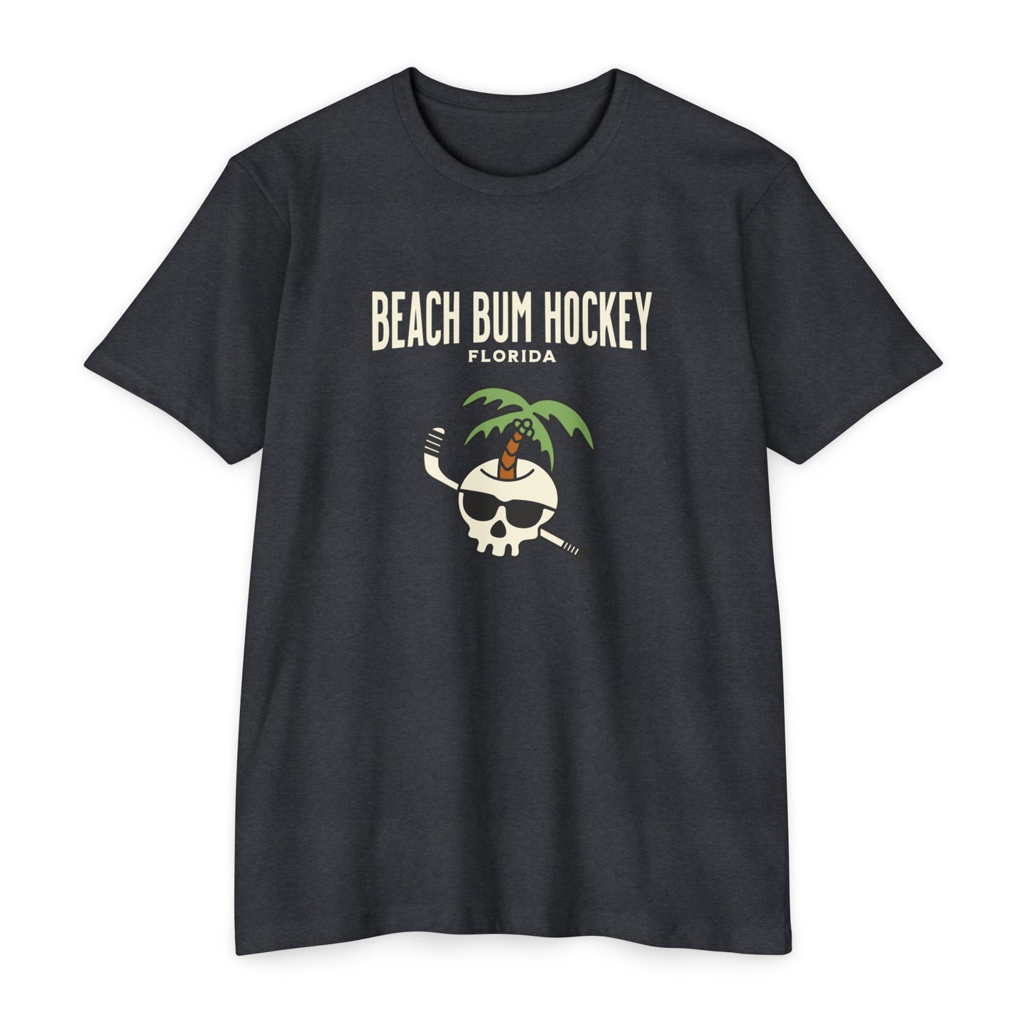 "Beach Bum" Charcoal Tee